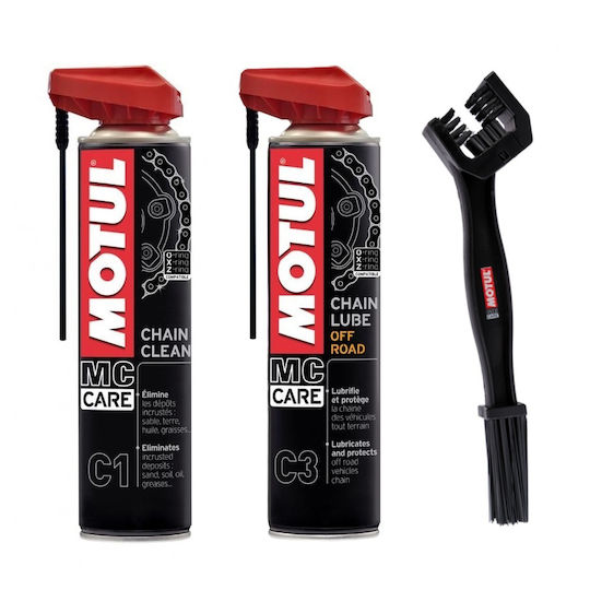 Motul Chain Cleaning Lubrication Kit Offroad Version