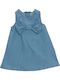 Kinderkleid Ärmellos Denim Blau