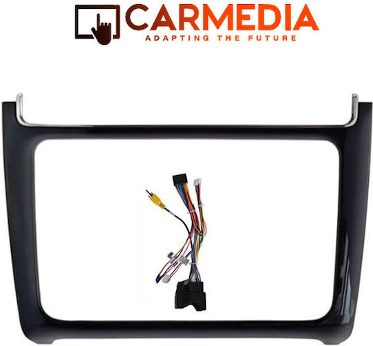 Carmedia Mounting Plate Frame 2 Din for Volkswagen Polo 2014-2017