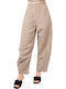 Damen Stoffhose mit Gummiband in Regulärer Passform Cigar