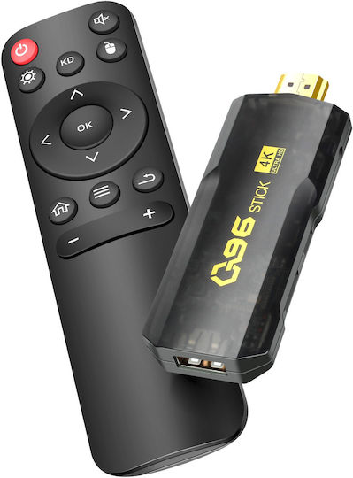 Avizar Android 4K Ultra HD HDMI Smart TV Stick Fernbedienung Streaming Wi-Fi Fernseher Schwarz