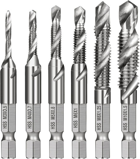 Burghie HSS Cu Cap De Foraj Hexagon Pentru Metal 0.5mm / 0.7mm / 0.8mm / 1.25mm / 1.5mm / 6.35mm