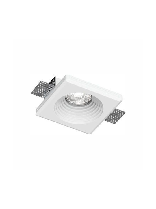 Spot Light Spot Îngropat Din Tencuială cu Dulie GU10 Alb