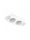 Spot Light Γύψινο Χωνευτό Σποτ με Ντουί GU10 Λευκό