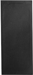 Set 125 Black Paper Envelope-type Cutlery Holders 11x25cm Mn012407