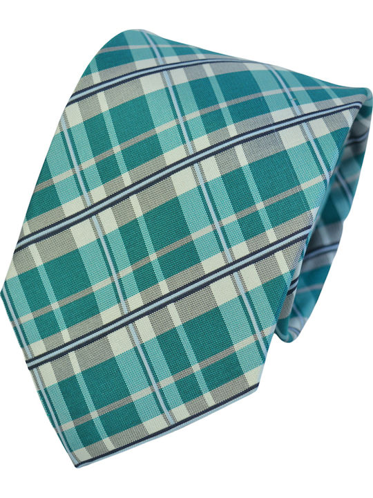 Makis Tselios Fashion Men's Silk Tie Printed In Green Color