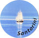 Dekorative Magnete Glas 34mm Karavaki Santorini