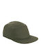 Canvas 5 Panel Cap Beechfield B654 Olive Green