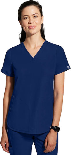 Healing Hands Female Medical Blouse Navy Blue