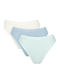 Basic+ Tai Damen-Slips 3er Pack Hellblaue