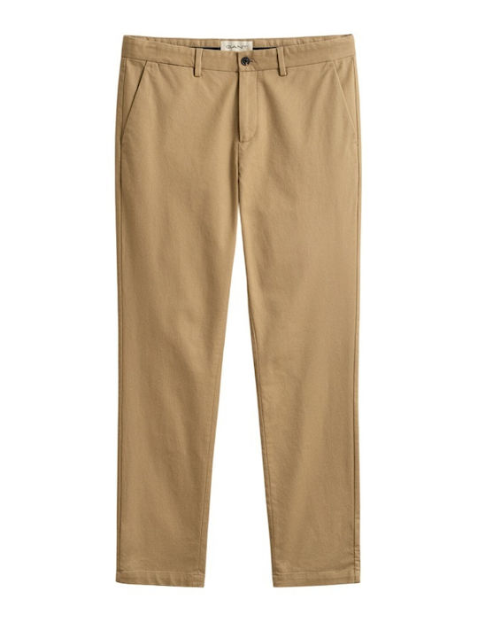 Gant Herrenhosen Chinos Schlank Passform Beiges