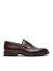 Leder Herren Mokassins in Braune Farbe