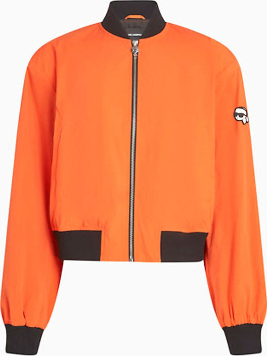 Γυναικείο Bomber Jacket Πορτοκαλι
