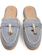 Flat Mules σε Γαλάζιο Χρώμα