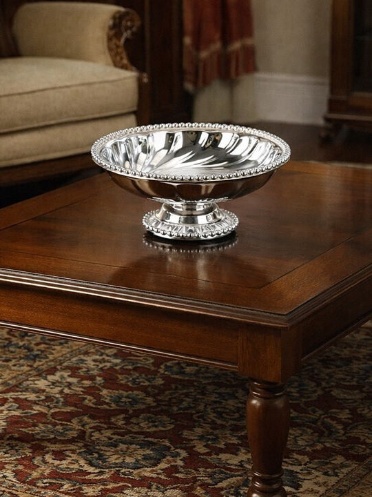 Galifas Decorative Metal Silver Bowl 21x18cm