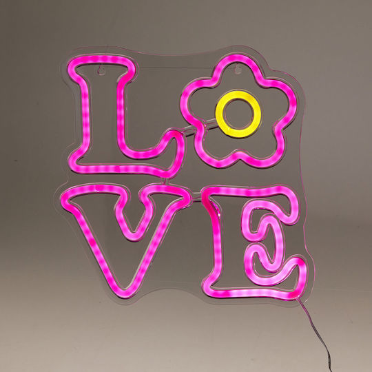 Neon Διακοσμητικό Φωτιστικό Love 26.5x39εκ.