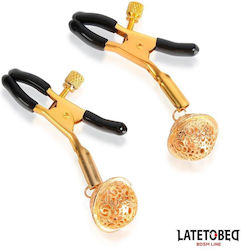 LateToBed Nipple Clamps in Black Colour