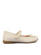Kids Pumps & Ballerinas Anatomical with Hoop & Loop Closure White