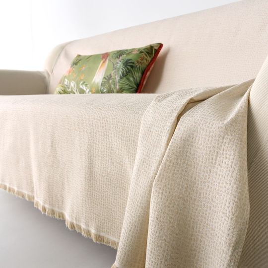 Kentia Serpantine Ριχτάρι Τριθέσιου Καναπέ 180x280εκ. Εκρού
