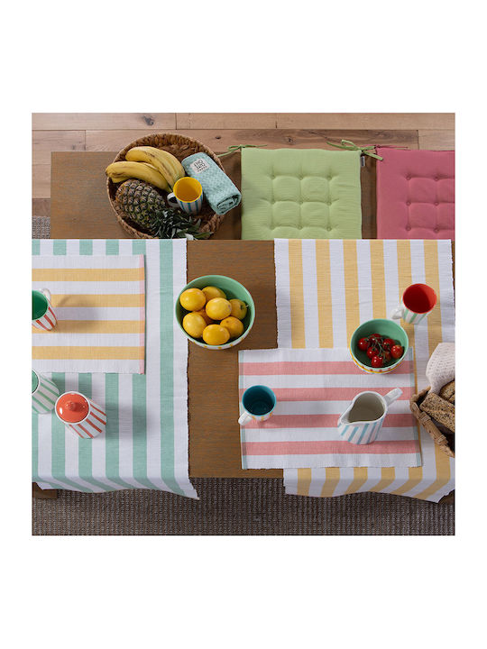 Nef-Nef Homeware Runner Cotton Set Jeremy Yellow 45x140cm