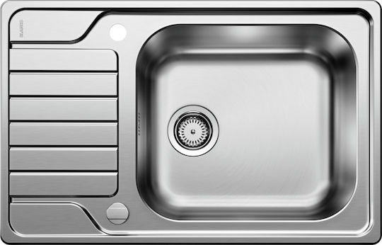 Blanco Chiuvetă Bucătărie Drop-In Inox Periat cu Robinet L78xL50cm Gri
