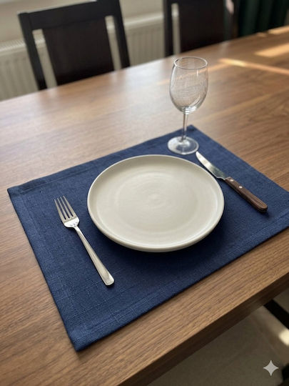 Tischsets Stoff Blau 45x32cm Tischsets Stoff Blau 45x32cm