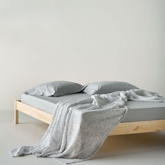 Kentia Evanthia Muslin Blanket Half Double 180x240cm Light Blue
