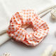 Avizar Classic Scrunchie Vichy Cotton Orange Hair Orange