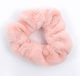 Avizar Lint Scrunchie Hair In Minky Fluffy Delicate Pink Pink