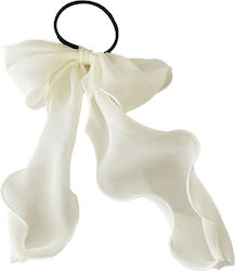 Avizar Casual Elastic Long Knot Hair Translucent Sophisticated White White