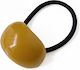 Avizar Casual Elastic Hair Pearl Effect Yellow Wood Yellow