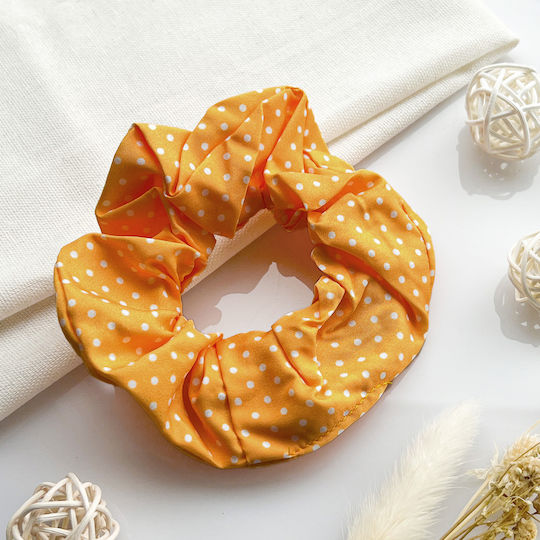 Avizar Classic Sweet Cotton Hair Retro Chic Orange Polka Dot Orange