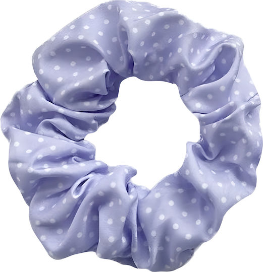 Avizar Klassisches Scrunchy Haar In Helllila Retro Punktemuster Weicher Baumwolle Helllila