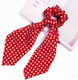 Avizar Scrunchie Eșarfă Lungă Pentru Păr În Roșu Casual Cu Buline Roșii