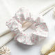 Avizar Klassischer Scrunchy Haar In Weichem Baumwolle Retro Chic Rosa Punkt Weiß Rosa