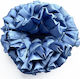 Avizar Scrunchie Maxi Pentru Păr Din Satin Neted Casual Albastru King Albastru Regal