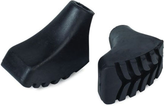 Overaction Big Rubber Feet Walking Tips Black 2xτεμάχια Παπουτσάκια Ασφάλτου Μπατόν Πεζοπορίας