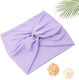Avizar Crossed Headband Hair In Light Purple Soft Solid Cotton Light Purple