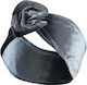 Avizar Turban Stil Banner Bentită Casual Pentru Păr Din Catifea Solidă Modernă Gri