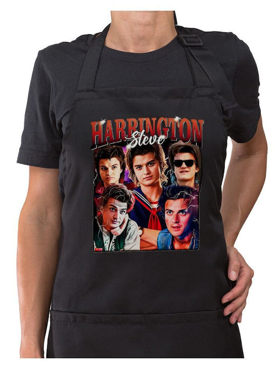 Koupakoupa Steve Harrington Kitchen Apron Black...