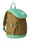 The North Face Explorer School Backpack for Kindergarten Green with Water Bottle Holder 10l