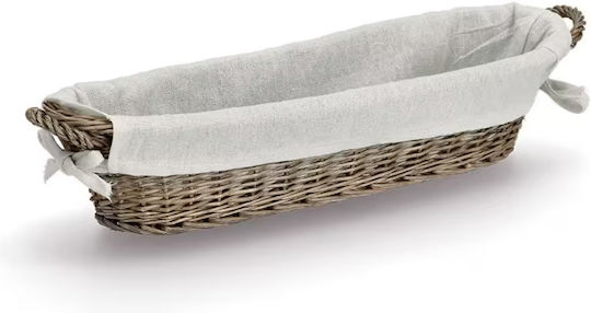 Zeller Καλάθι Ψωμιού Ψάθινο Καφέ 49x14x10cm Zeller Καλάθι Ψωμιού Ψάθινο Καφέ 49x14x10cm