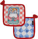 Kentia Fabric Multicolour Pot Holder 2 Pieces