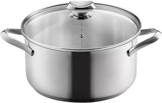 Metaltex Deep Stainless Steel Pot 5lt / 24cm