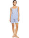 Pink Label Sommer Babydoll Hellblau