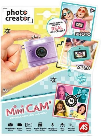 AS Photo Creator Mini Παιδική Φωτογραφική Μηχανή Μωβ