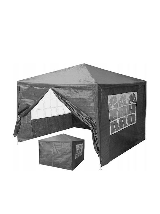 MultiGarden Garten Gazebo Grau 3x3m