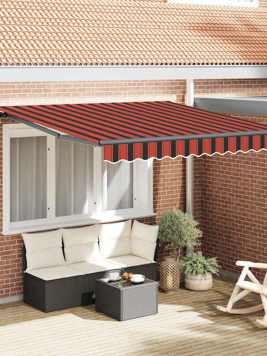 vidaXL Τέντα Βεράντας Πορτοκαλί 3x2.5m