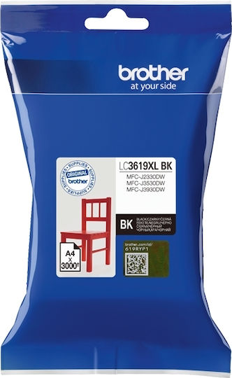 Brother Γνήσιο Μελάνι Εκτυπωτή InkJet Μαύρο (LC-3619XLBK)