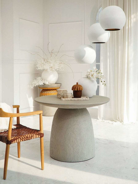 Round Dining Room Table from Concrete 120x120x75cm